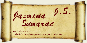 Jasmina Šumarac vizit kartica